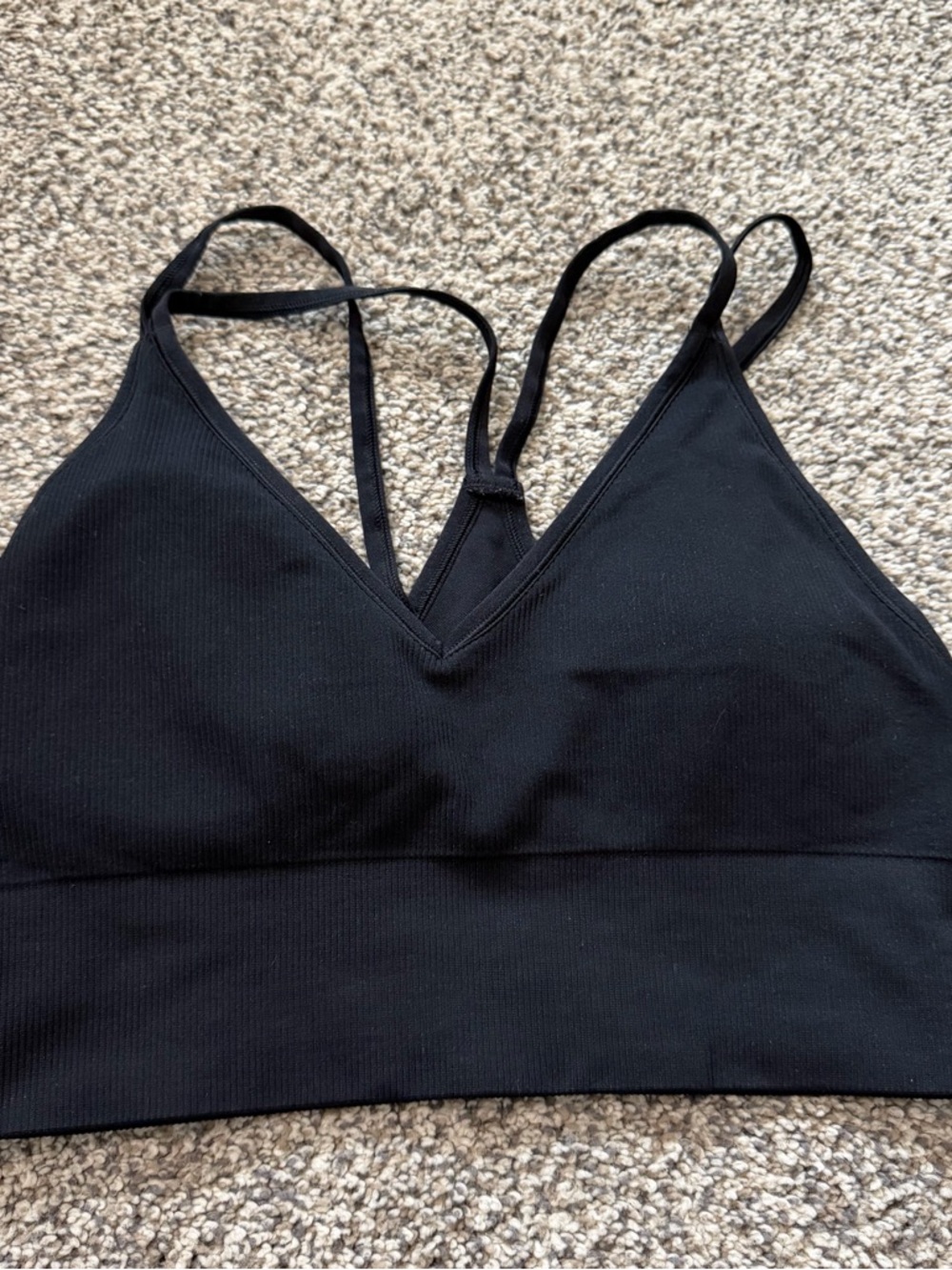 DSG Black Strappy V-Neck Bralette - Women Intimates